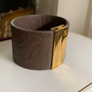 Leather cuff bracelet